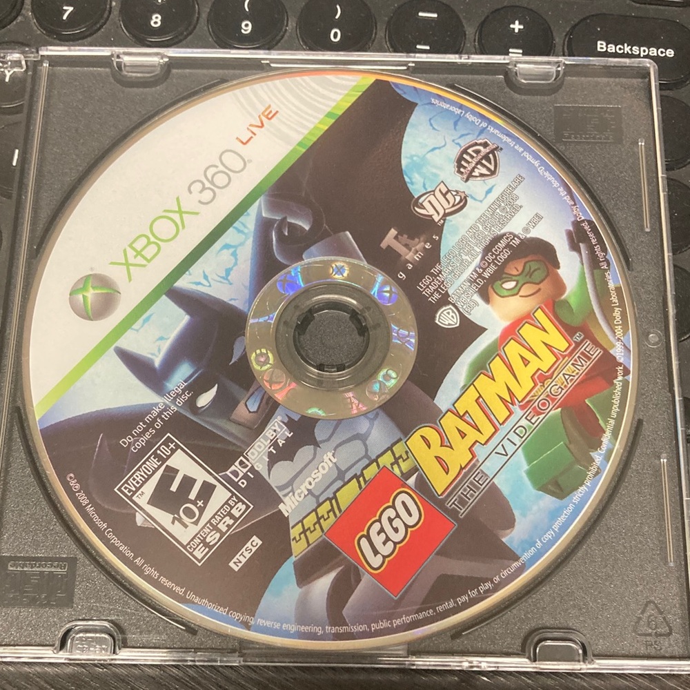 LEGO Batman Xbox 360 Game Disc